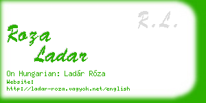 roza ladar business card