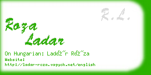 roza ladar business card